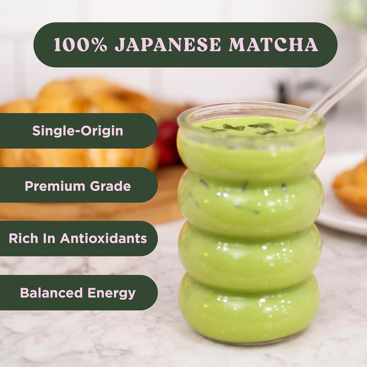 Harmony Lavender Matcha Powder 7.05 oz Bag - 20 Servings