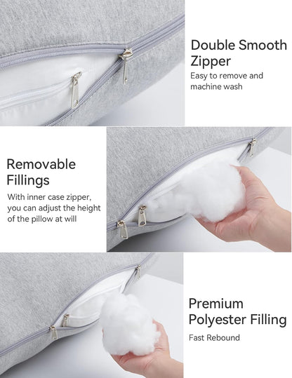 Momcozy Cooling Pregnancy Pillow - U Shaped Full Body Maternity Pillow