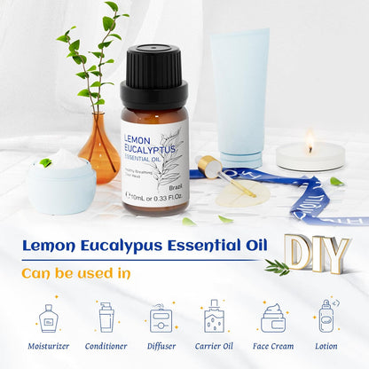 HIQILI Lavender Essential Oil for Diffuser, Aromatherapy & Air Freshening | Relaxing Aroma for Sleep, Ideal for Massage, DIY Candle Soap, Laundry & Home Cleaning Freshener - 30mL / 1.01 fl oz