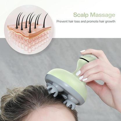 COMFIER Electric Scalp Massager, Waterproof Head Massager with Mutlti-Modes Vibration, Handheld Portable Head Scratcher for Hair Growth, Dog Cat Massager for Deep Clean and Stress Relax