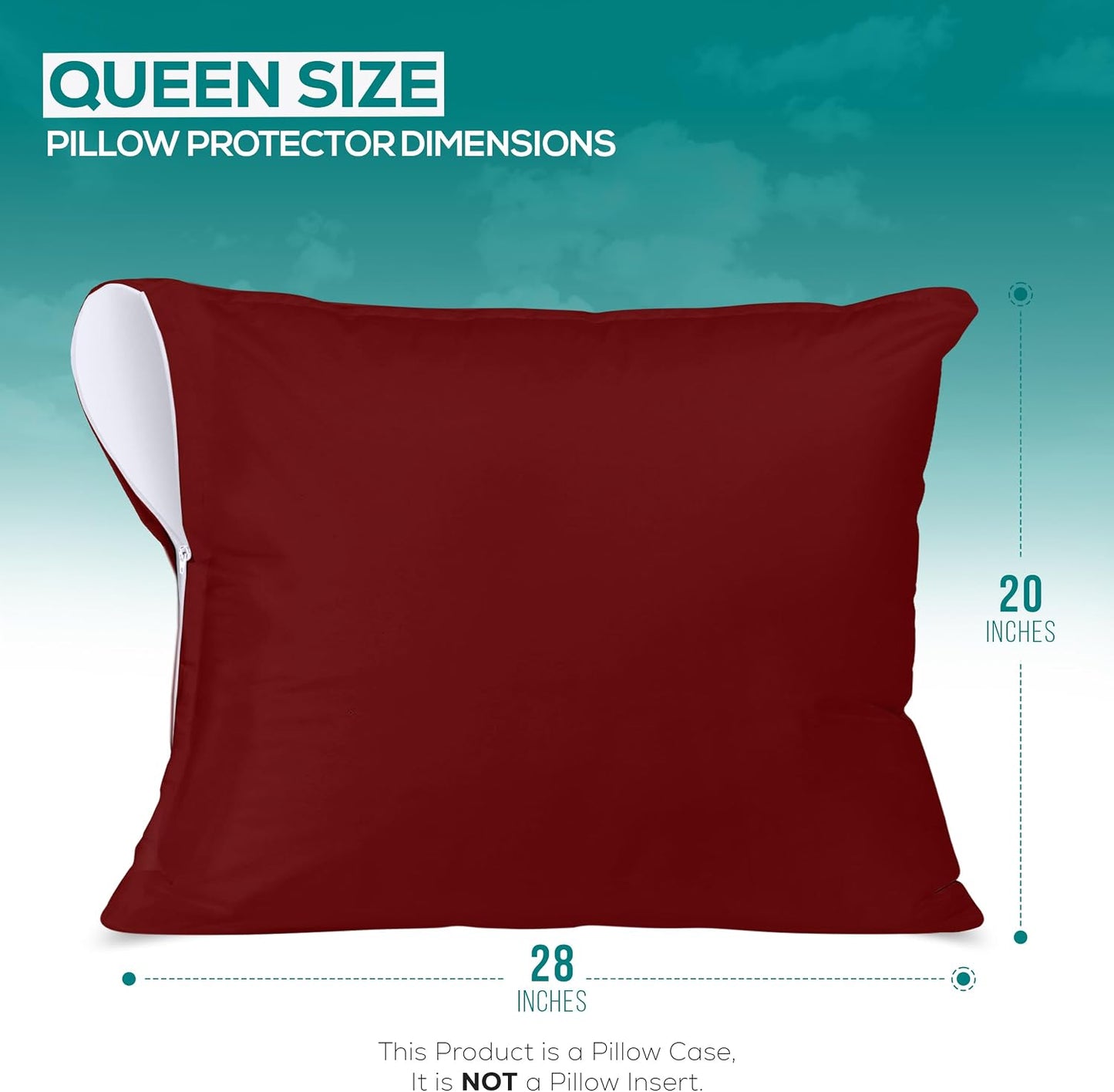 Utopia Bedding Premium 100% Waterproof Pillow Protectors with Zipper Standard Size (Set of 4), Bed Bug and Dust Mite Proof Zippered Pillow Covers, Pillow Encasement Cases, Gray
