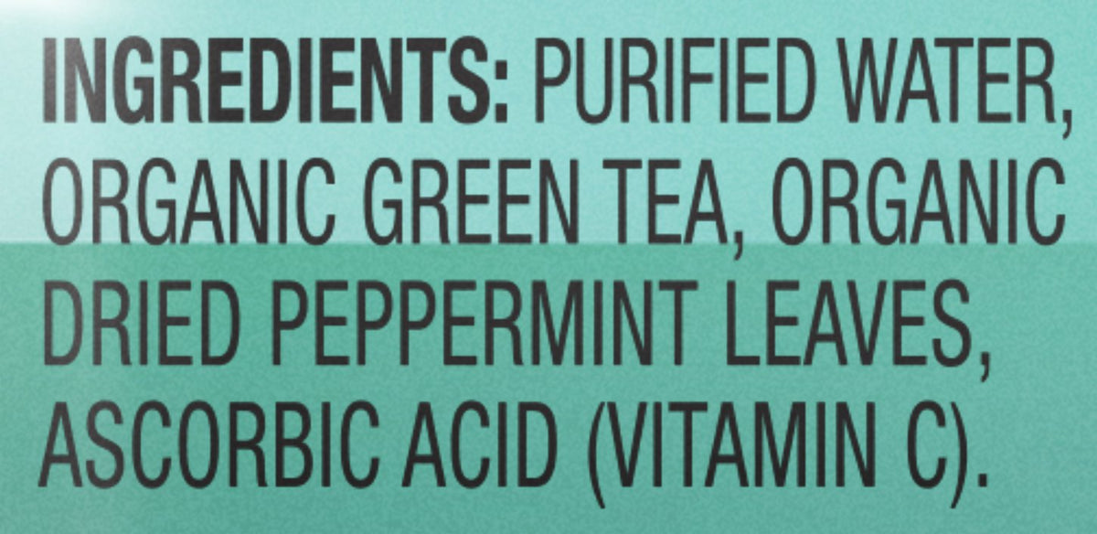 Teas' Tea Unsweetened Mint Green Tea 16.9 Fl Oz (Pack of 12) Organic, Sugar Free, Zero calorie