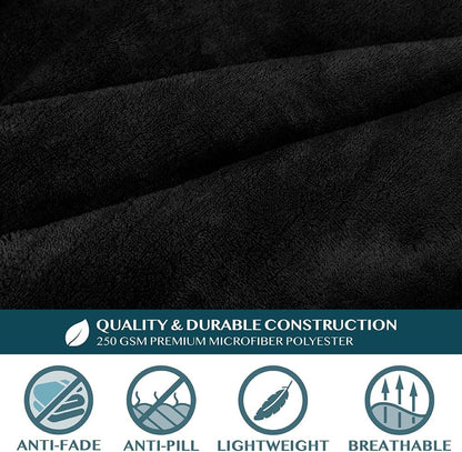 PAVILIA Wearable Blanket with Sleeves for Adult Women Men, Cozy Fleece Warm Wrap Throw with Arms, Gifts for Christmas, Wife
