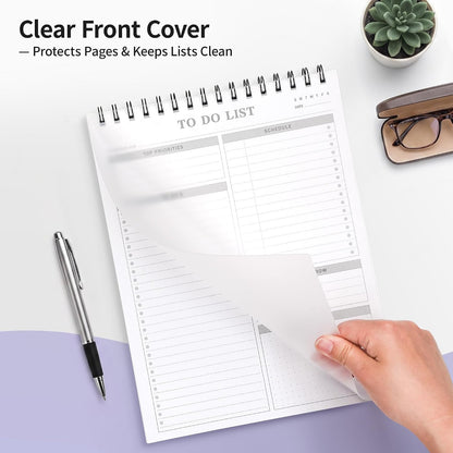 To Do List Notepad Notebook for Work 8.5"x11"Undated Daily Planner