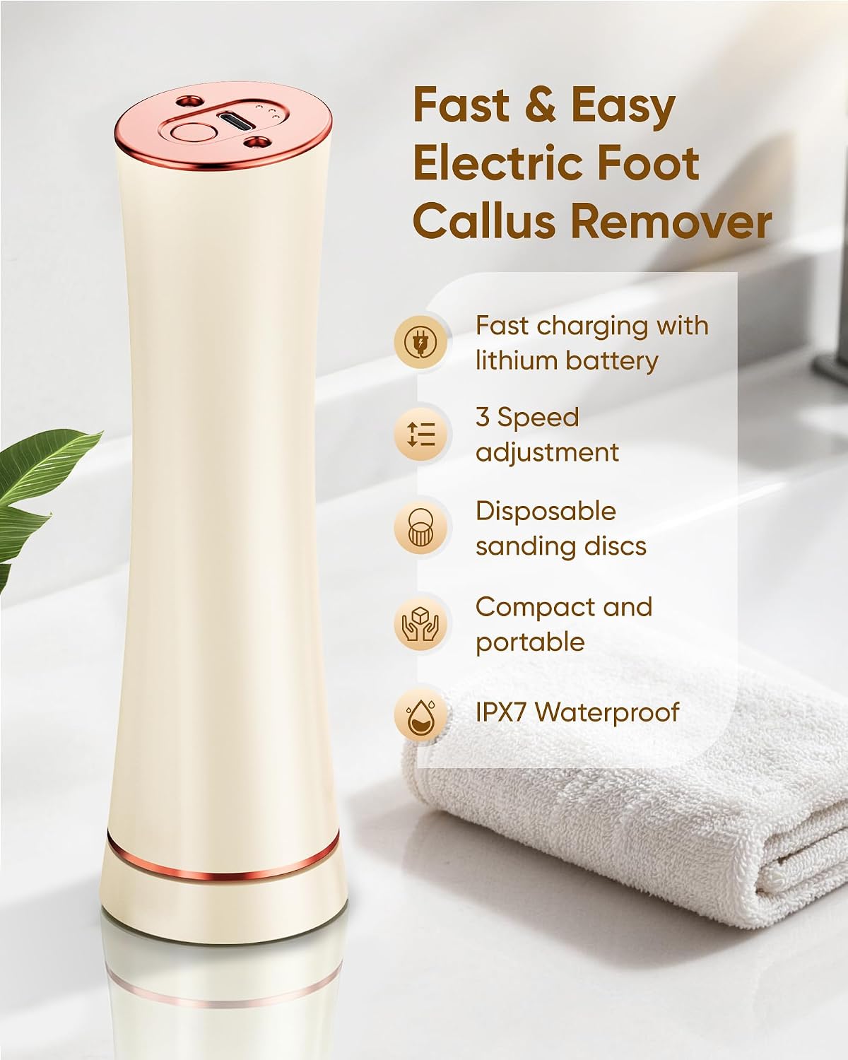 Electric Foot Callus Remover, Rechargeable Foot File Pedicure Kits