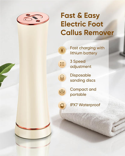 Electric Foot Callus Remover, Rechargeable Foot File Pedicure Kits