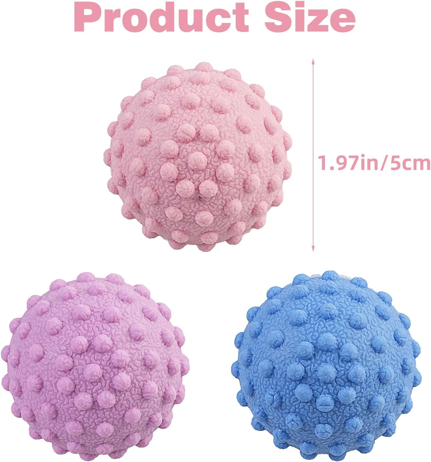 WOVTE Massage Lacrosse Ball for Sore Muscles, Shoulders, Neck, Back, Foot, Body, Deep Tissue, Trigger Point, Muscle Knots, Yoga and Myofascial Release (Blue)