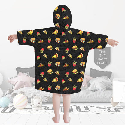 Fiosnow Glow in the Dark Unicorn Blanket Hoodies for Kids 6-13YR Oversize Wearable Blanket Hoodies for Boys Girls Teens