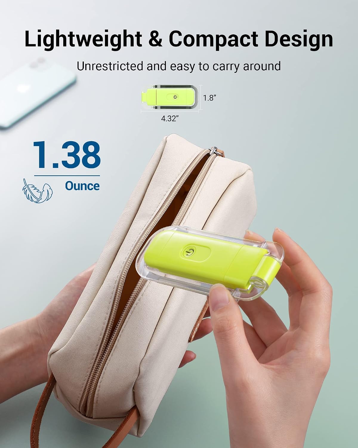 DEWENWILS USB Rechargeable Book Light for Reading in Bed, LED Book Reading Lights with Clip, Perfect for Bookworms, Kids, Warm White, Brightness Adjustable (Blue)