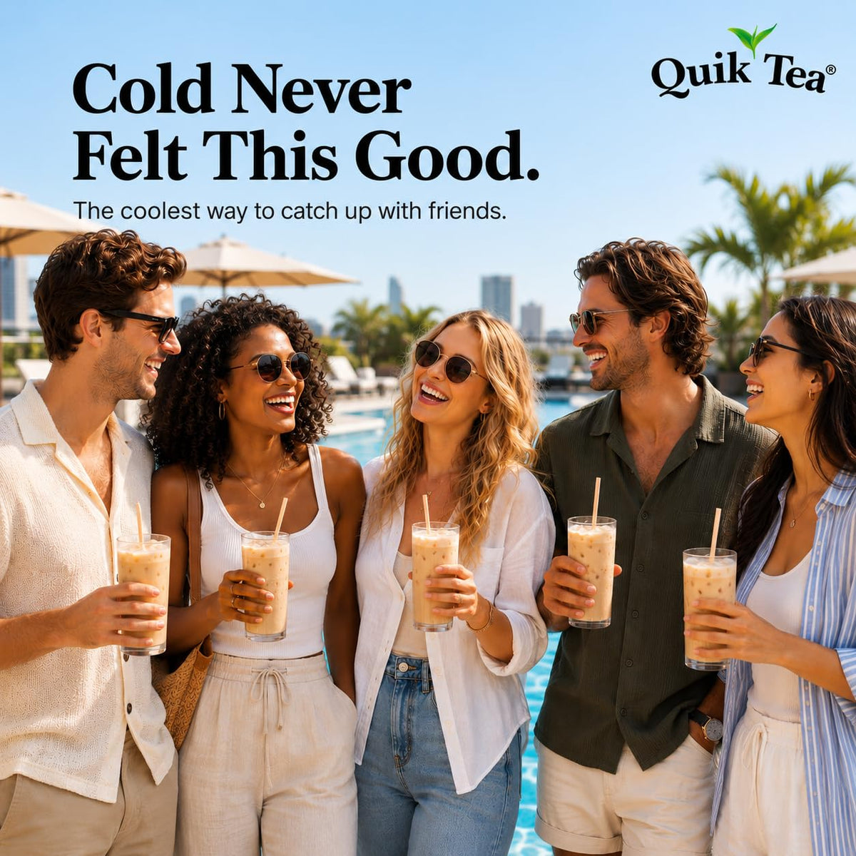 QuikTea Instant Chai Tea Latte Mix, Lemongrass, Unsweetened, 10 Sachets