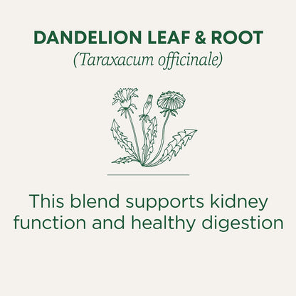 Traditional Medicinals Organic, Dandelion Leaf & Root - Dandelion Root Tea, Supports Normal Detox + Digestion - Kosher, Non-GMO, Caffeine-Free, Compostable - 16 Tea Bags