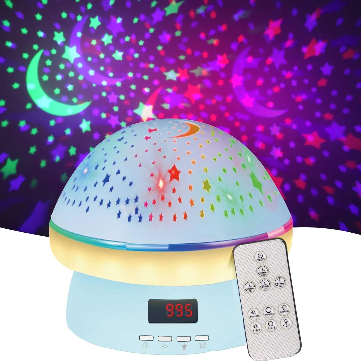 MINGKIDS Toys for 3-8 Year Old Girls Boys,Star Night Light Projector with Hard Projection Cover, Timer&Rotation,2-9 Year Olds Kids Chritsmas Birthday Gifts
