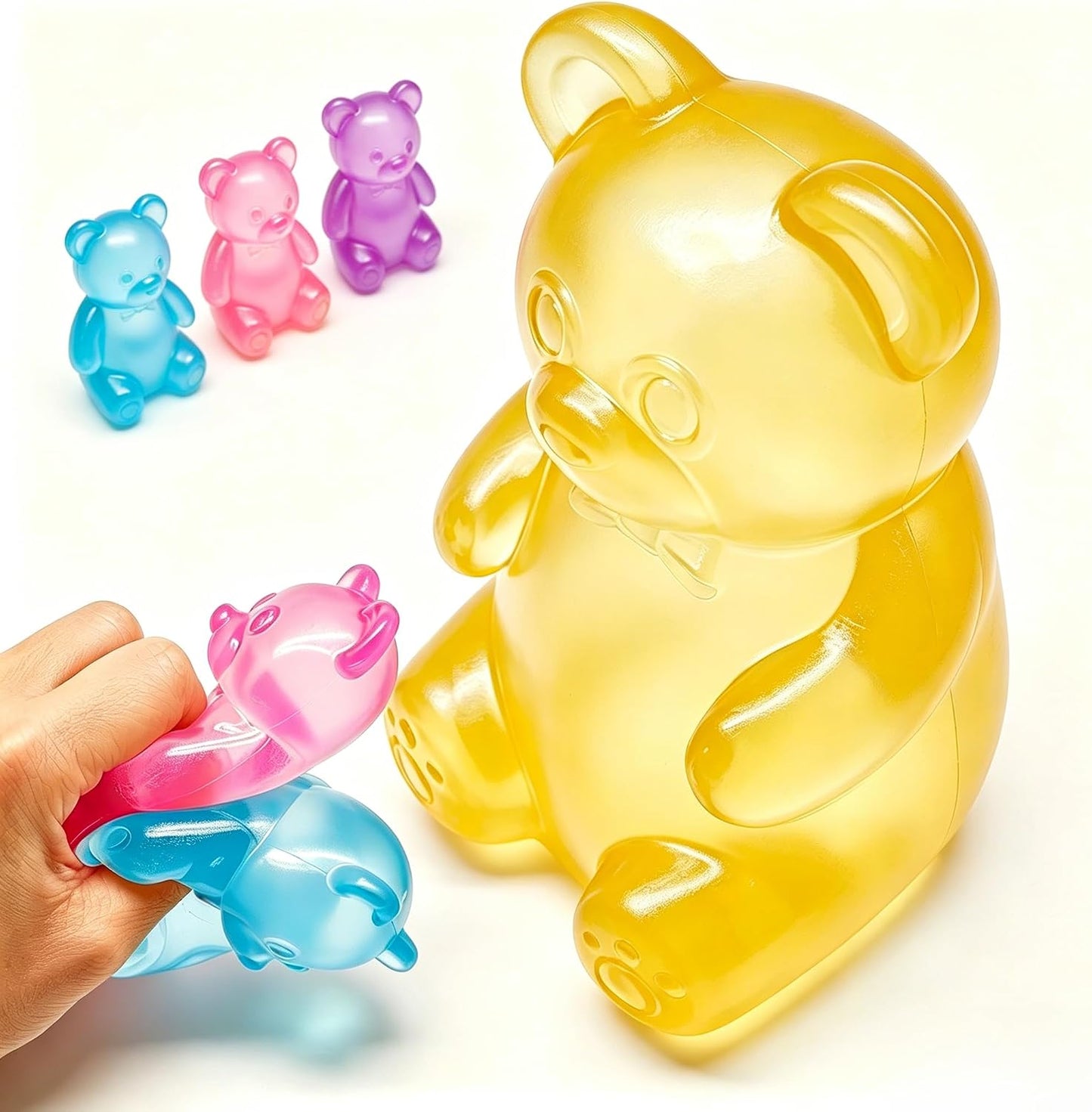 Fidget Toys Stress Balls for Kids & Adults - Changes Color in The Sun - Malt Sugar Squishy Fidget Toys - Slow Rise Gel Ball - Stretchy Squeeze Stress Relief Balls for Anxiety