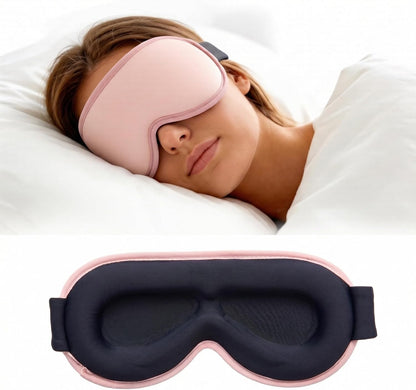 3D Weighted Cooling Gel Eye Mask for Sleeping, FSA Eligible Items HSA, 6oz Gel-Weighted Sleep Mask, 100% Blackout, Gentle Pressure & Cold Relief for Migraine, Ice Cold Mask for Travel Essentials