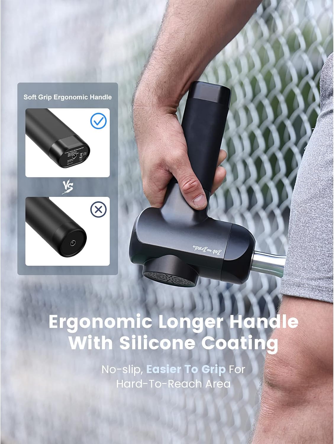 BOB AND BRAD X6 Pro Max Massage Gun with Heat and Cold, FSA Eligible HSA Deep Tissue Percussion Massager Gun for Athletes, Metal Head & 5 Speeds, Handheld Muscle Massager for Body and Back Pain Relief