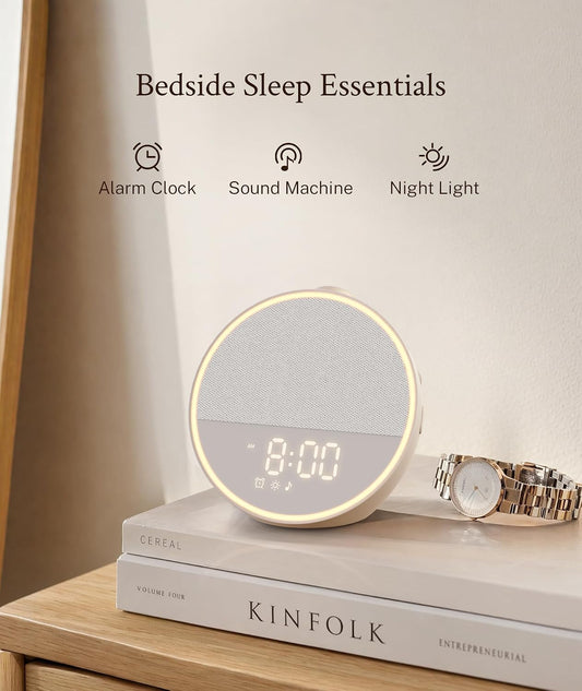 Sound Machine, Alarm Clock, Night Light, Screen-Free Sleep Routine