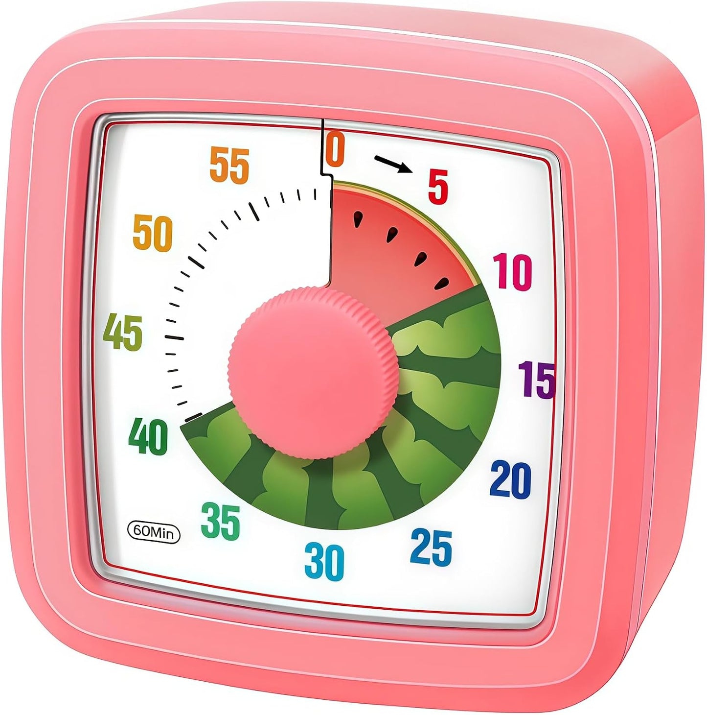 Kids Visual Timer for Kitchen,Classroom,Cooking,Learning,Bedroom,Office, 60-Minute Countdown Pomodoro Timer for Kids with Autism ADHD (Orange Style)