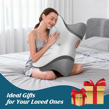 Cervical Neck Pillow for Pain Relief, Bed Pillows for Sleeping, Ergonomic Cooling Pillow, Orthopedic Contour Pillow for Side Back Stomach Sleepers,Neck Support Memory Foam Pillows with Pillow Covers