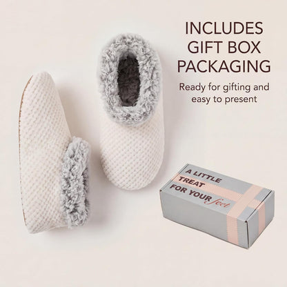 Cozylook Fuzzy Slippers for Women Indoor Soft Sole Slipper Socks
