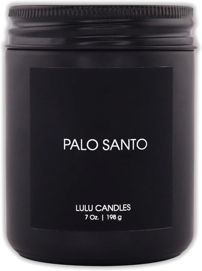 Lulu Candles | Jasmine, Oud & Sandalwood | Luxury Scented Soy Jar Candle | Hand Poured in The USA | Highly Scented & Long Lasting (9 Oz.)