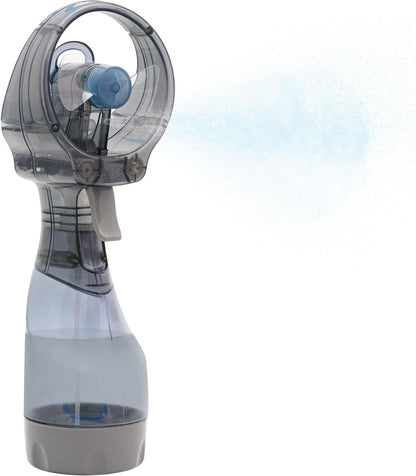 O2COOL Deluxe Handheld Misting Fan Battery Powered Green