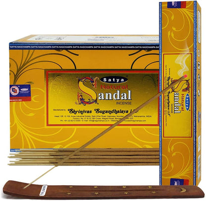 TRUMIRI Incense Stick Holder Bundle with Satya Sai Baba Nagchampa 250g Bulk Incense Sticks Nag Champa Agarbatti - Pack of 1 (Approx 250 Insence-Sticks)