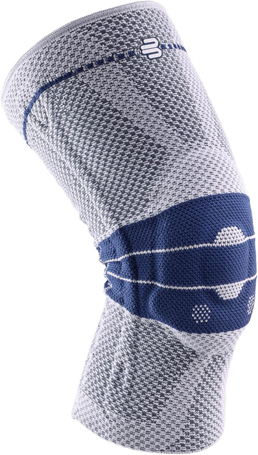 Bauerfeind - GenuTrain - Knee Brace - Targeted Support for Pain Relief and Stabilization of The Knee, Provides Relief of Weak, Swollen, and Injured Knees- Size 5 - Color Titanium