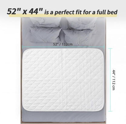CoolShields Waterproof Bed Pads Incontinence Washable Reusable Bedwetting Mattress Protector Pad for Adults, Elderly and Pets 34'' x 52'' (1 Pack)
