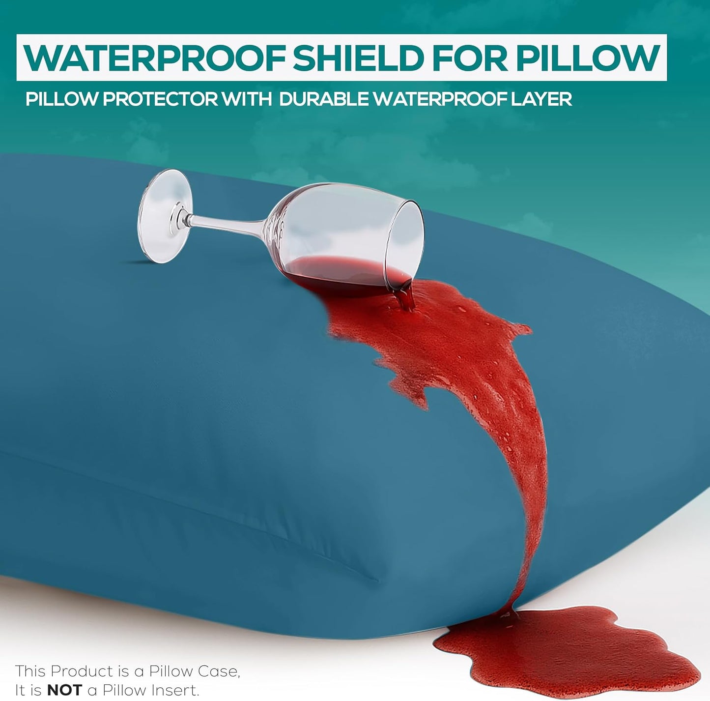 Utopia Bedding Premium 100% Waterproof Pillow Protectors with Zipper Standard Size (Set of 4), Bed Bug and Dust Mite Proof Zippered Pillow Covers, Pillow Encasement Cases, Gray