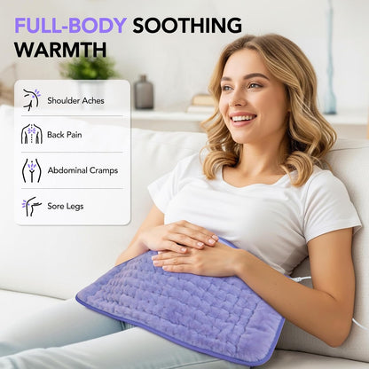 Extra Large Heating Pad for Back Pain Relief - 33"x17"Electric Heating Pad