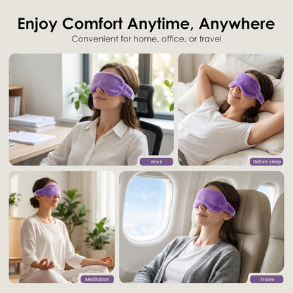 Heated Eye Mask for Dry Eyes, Steam Warm Compress for Stye Eye Treatment, Relieve, Hot Compress, Moist Heat Mask for Blepharitis (Steel Grey)