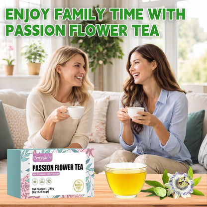 Passion Flowers Tea Bags-120 Teabags, 2g/Bag, Made with 100% Natural Passion Flowers. Caffeine-Free | Sugar-Free | Gluten-Free | Vegan. Eco-Friendly Tea Bags