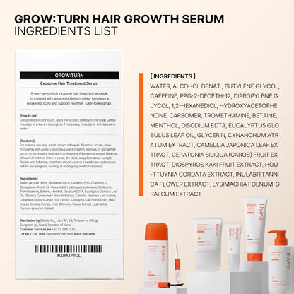 lilyeve GROWTURN Exosome Hair Growth Serum with Built-In Brush, 3.38 fl oz