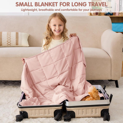 yescool Weighted Lap Pad 2 Pounds Weighted Lap Blanket, Space Plane Small Weighted Blanket, Weighted Throw Blanket Gifts for Travel Indoor Outdoor, 20"x30"