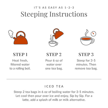 The Republic of Tea All Day Earl Grey Whiskey Vanilla Fig Black Tea, 36 Ct
