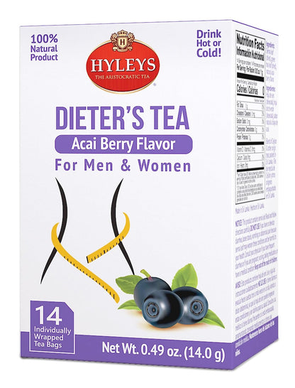 Hyleys Dandelion Root & Green Tea with Milk Thistle and Licorice Root - Herbal Detox Blend - 25 Tea Bags