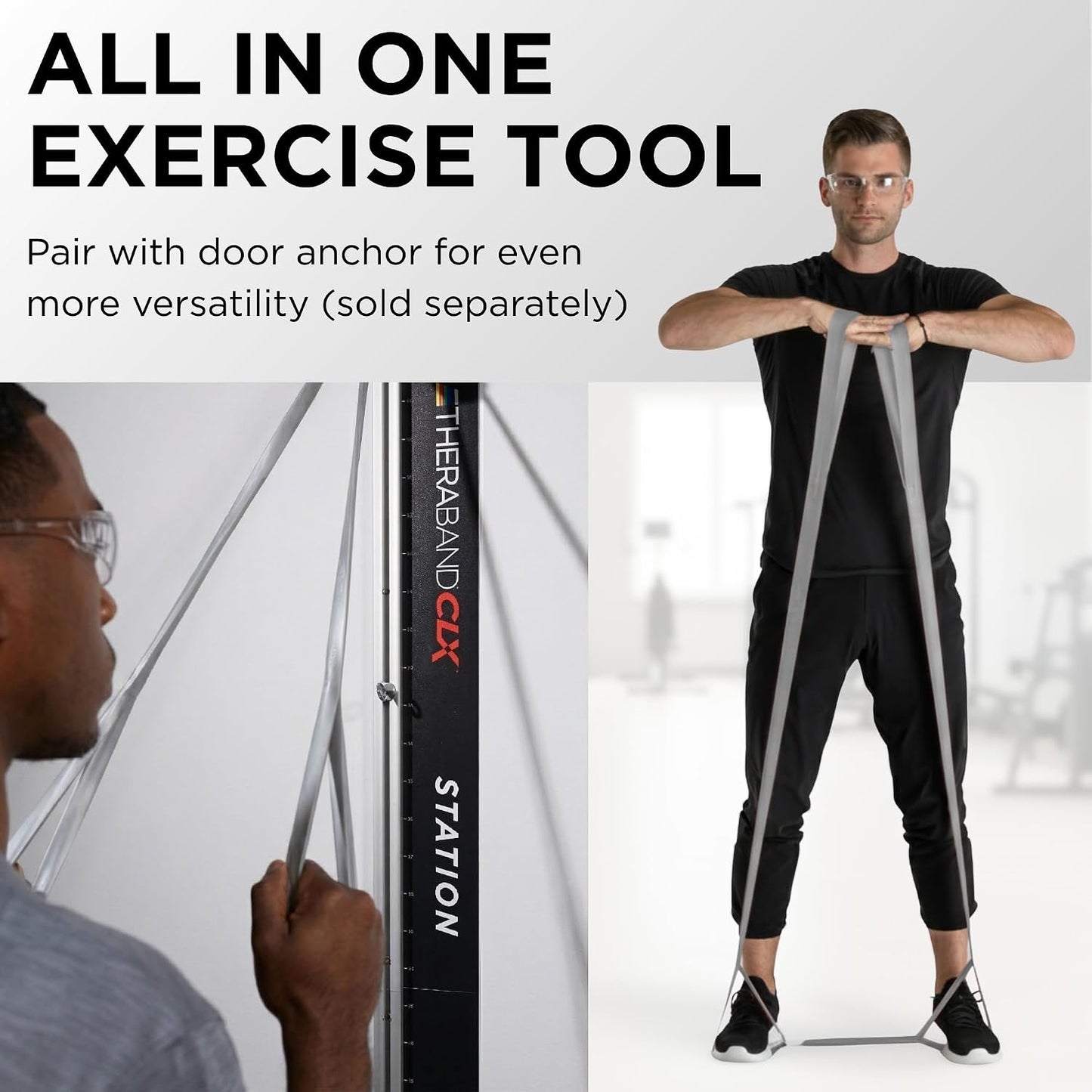 THERABAND CLX Resistance Band with Loops, 5-Foot Band