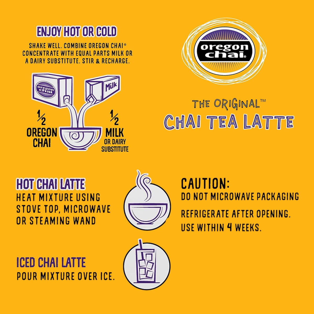 Oregon Chai Sugar Free Chai Concentrate, 32 Fluid Ounce (Pack of 6)