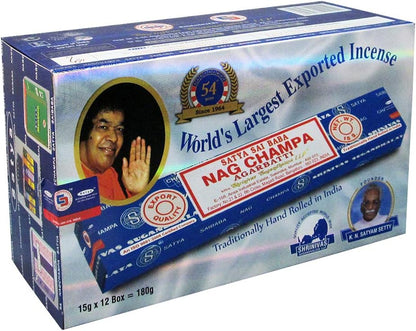 TRUMIRI Incense Stick Holder Bundle with Satya Sai Baba Nagchampa 250g Bulk Incense Sticks Nag Champa Agarbatti - Pack of 1 (Approx 250 Insence-Sticks)