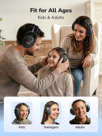Dr.meter Ear Protection Ear Muffs, Noise Cancelling Headphones for Adults Kids 31dB Earmuffs for Noise Reduction, Hearing Protection for Shooting Gun Range, Mowing, Monster Jam, Sensory, Fireworks