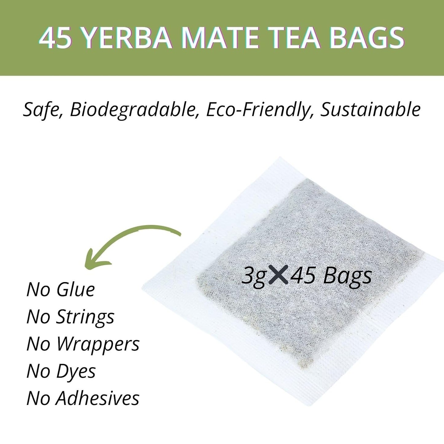 60 Lemon Balm Tea Bags - VitalForest Dried Lemon Balm Leaves Tea -1.5g/Bags, Calming Herb, Stress Relief & Sleep Support, Non-GMO, Caffeine-Free