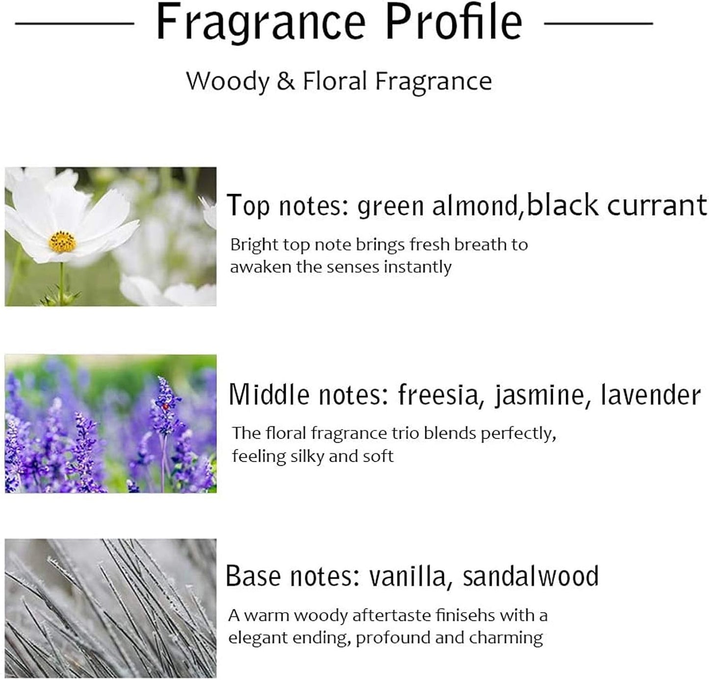 Reed Diffuser Set, Binca Vidou Lavender & Vanilla Natural Scent Oil Diffusers with Sticks for Home Office Bathroom Aromatherapy Decor 1.69oz x 2