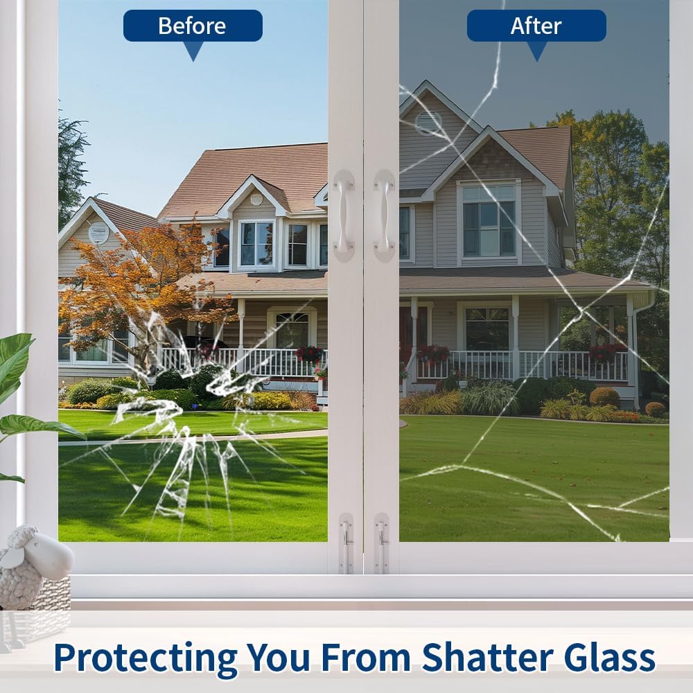 Bloss Blackout Window Film Privacy, 100% Sun Blocking Privacy Film for Glass, Removable Room Darkening Black Out Window Tint, Static Cling Frosted Glass Film (Black/Matte, 17.7" x 78.7")