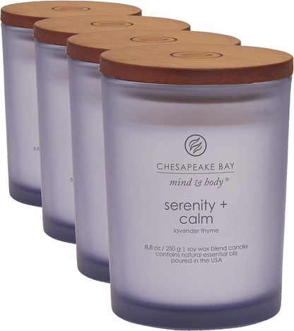 Chesapeake Bay Candle Scented Candle Serenity + Calm (Lavender Thyme) Coffee Table Home Décor