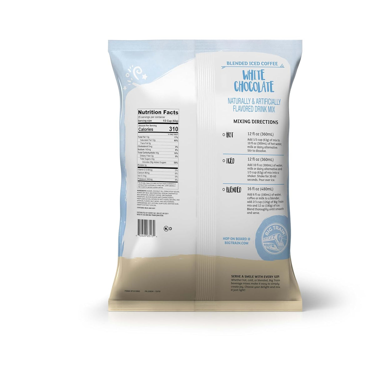 Big Train Vanilla Bean Blended Crème Beverage Mix, 3.5 Pound (Pack of 1) - Colors A