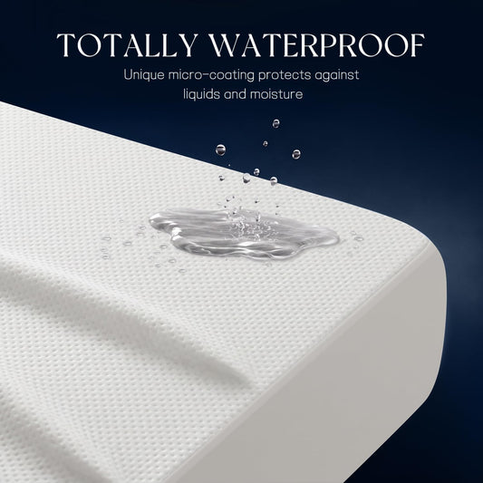 King Mattress Protector Tencel Luxury 100% Waterproof Mattress Cover