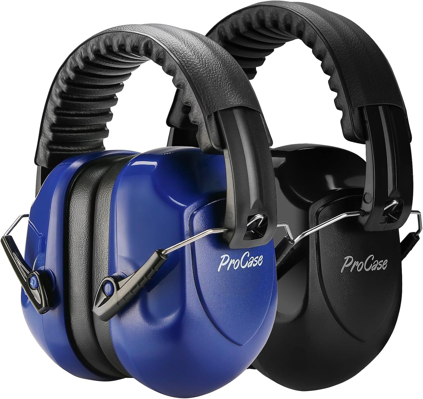 ProCase NRR 28dB Noise Reduction Ear Muffs, Foldable Adjustable Passive Noise Cancelling Headphones for Adults Kids Autism, Hearing Protection for Shooting, Construction, Mowing, Studying -Black - Colors A