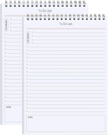 to Do List Notepad 3pcs/Set - Daily Planner Notepad Undated 60 Sheets Tear Off, 5.5" x 8.3" Planning Pad Checklist Productivity Note Pad for Work and Personal Organized