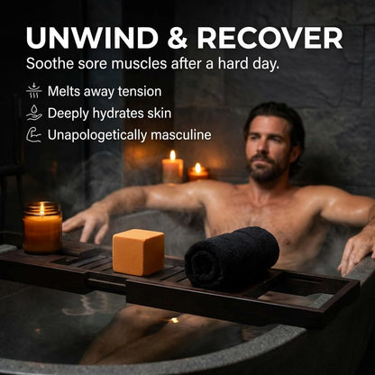 Bath Bombs for Men - Gift Set of 18 Square Shaped Handmade Natural Bath Bombs of 2.5 oz w/Essential Oils, Unique Manly Scents, for Boyfriend, Husband, Father - 18 Pack Square