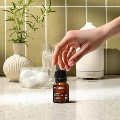 Cliganic Organic Lavender Essential Oil for Diffuser, 100% Pure, 0.33 Fl Oz